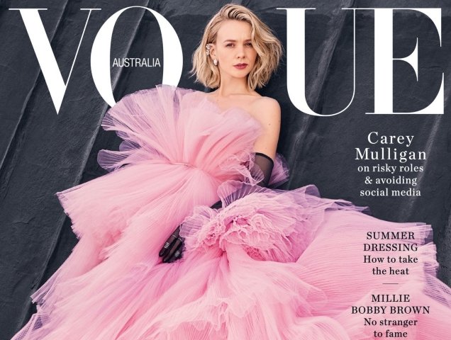 Carey Mulligan Is Pretty In Pink on Vogue Australia’s January Cover