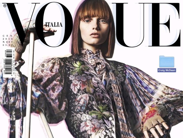 Fran Summers Stars on Vogue Italia’s Digital-Inspired January Cover