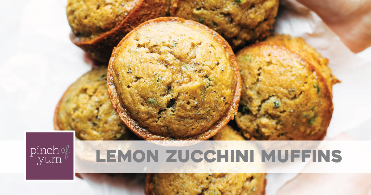Lemon Poppyseed Zucchini Muffins