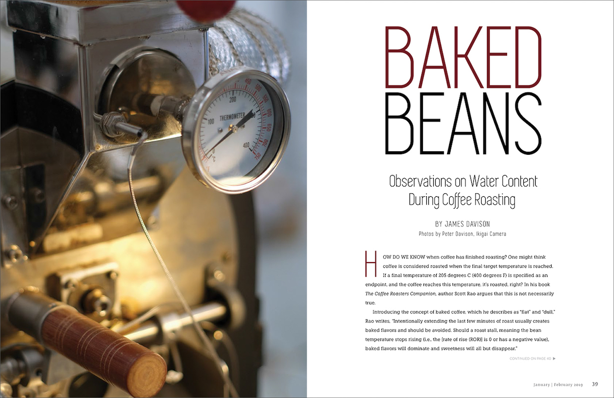 Baked Beans: Observations on Water Content During Roasting