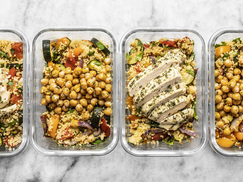 Roasted Vegetable Couscous Meal Prep