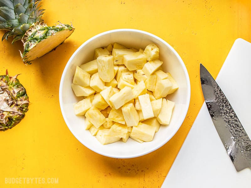 How to Cut and Freeze Pineapple