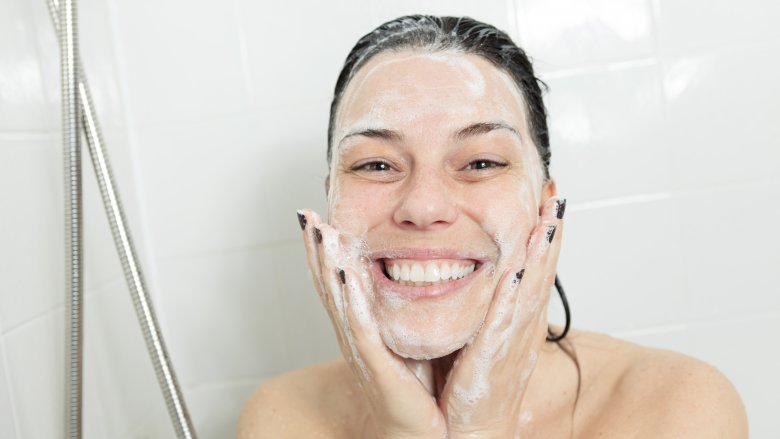 Here’s why you shouldn’t wash your face in the shower