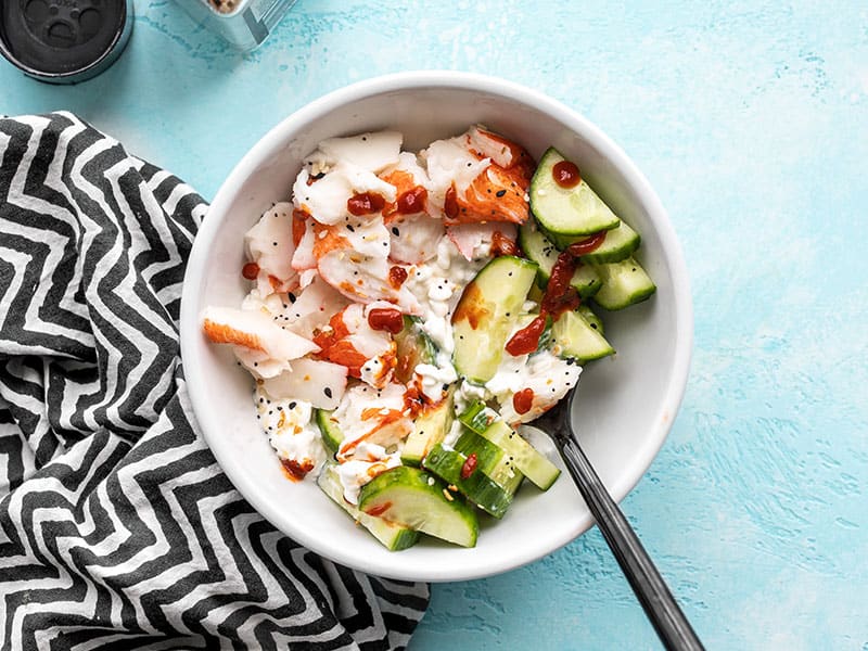 Cottage Cheese Crab Bowl