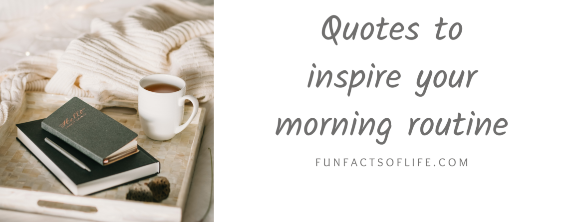 Quotes to inspire your morning routine